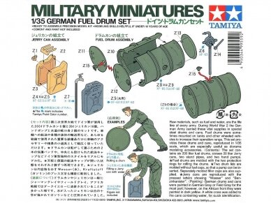 Tamiya - German Fuel Drum Set, 1/35, 35186 1