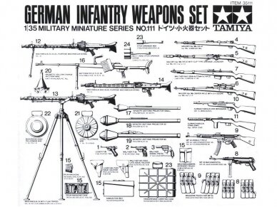 Tamiya - German Infantry Weapons Set, 1/35, 35111 1