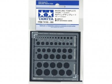 Tamiya - Modeling Template (Round, 1-12.5mm), 74150