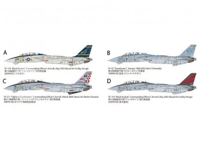 Tamiya - Grumman F-14A Tomcat (Late Model) Carrier Launch Set, 1/48, 61122 16