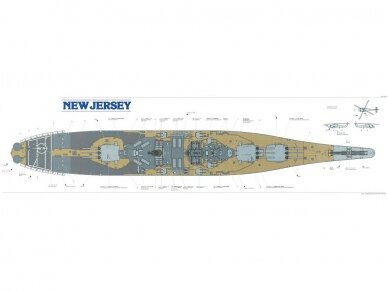 Tamiya - US Battleship USS New Jersey BB-62, 1/350, 78028 8