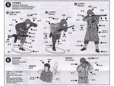 Tamiya - WWII U.S. Army Infantry GI Set, 1/48, 32513 5 Tamiya - WWII U.S. Army Infantry GI Set, 1/48, 32513 5
