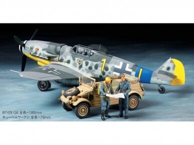 Tamiya - Messerschmitt Bf109 G-6 & Kübelwagen Type 82 Set, 1/48, 25204 1 Tamiya - Messerschmitt Bf109 G-6 & Kübelwagen Type 82 Set, 1/48, 25204 1