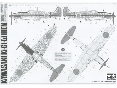 Tamiya - Kawasaki Ki-61-Id Hien (Tony) Silver Color Plated w/Camo Decals, 1/48, 25424 18 Tamiya - Kawasaki Ki-61-Id Hien (Tony) Silver Color Plated w/Camo Decals, 1/48, 25424 18