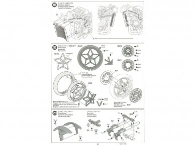 Tamiya - Kawasaki Ninja H2R, 1/12, 14131 21 Tamiya - Kawasaki Ninja H2R, 1/12, 14131 21