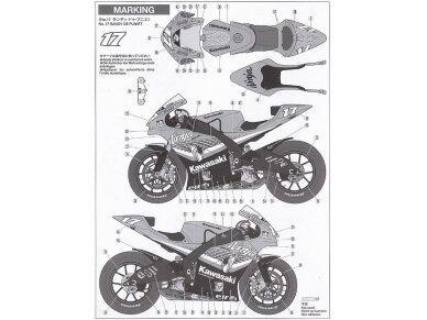 Tamiya - Kawasaki Ninja ZX-RR, 1/12, 14109 12 Tamiya - Kawasaki Ninja ZX-RR, 1/12, 14109 12
