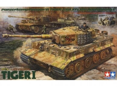 Tamiya - Late Version Tiger I w Crew, 1/35, 25401