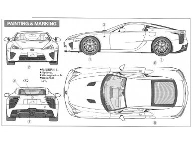 Tamiya - Lexus LFA, 1/24, 24319 13 Tamiya - Lexus LFA, 1/24, 24319 13