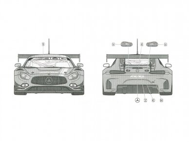 Tamiya - Mercedes AMG GT3, 1/24, 24345 14 Tamiya - Mercedes AMG GT3, 1/24, 24345 14