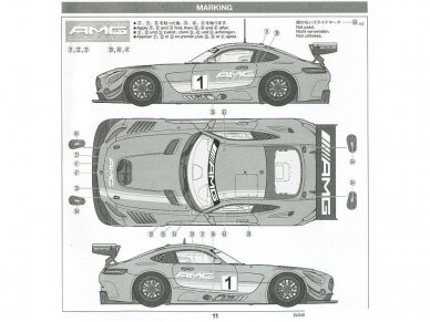 Tamiya - Mercedes AMG GT3, 1/24, 24345 15 Tamiya - Mercedes AMG GT3, 1/24, 24345 15
