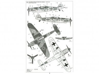 Tamiya - Messerschmitt Bf109 G-6, 1/72, 60790 8