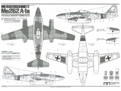 Tamiya - Messerschmitt Me262 A-1a, 1/48, 61087 12