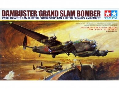 Tamiya - Dambuster/Grand Slam Bomber Avro Lancaster B Mk.III Special "DAMBUSTER"/B Mk.I Special "GRAND SLAM BOMBER", 1/48, 61111