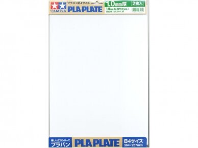 Tamiya - Pla-Plate 1.0mm B4 (364 x 257 mm) 2 Pcs, 70124 Tamiya - Pla-Plate 1.0mm B4 (364 x 257 mm) 2 Pcs, 70124