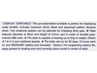 Tamiya - Display Turntable, 73001 4