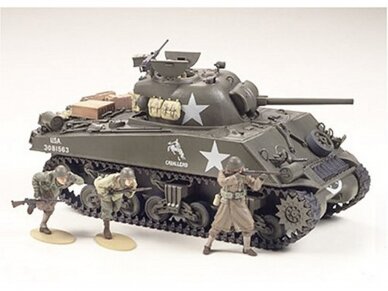 Tamiya - U.S. Medium Tank M4A3 Sherman 75mm Gun, 1/35, 35250 1