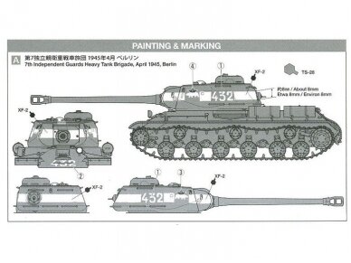 Tamiya - Russian heavy tank JS-2 Model 1944 ChKz, 35289 7 Tamiya - Russian heavy tank JS-2 Model 1944 ChKz, 35289 7