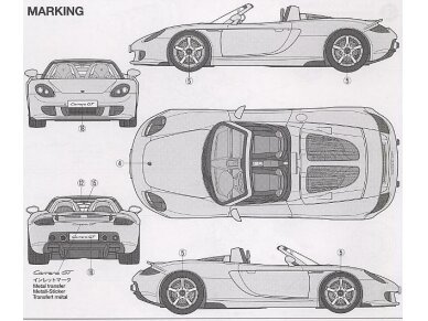 Tamiya - Porsche Carrera GT, 1/24, 24275 7