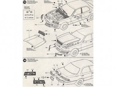 Tamiya - Lexus LS400 (UCF11L), 1/24, 24114 10 Tamiya - Lexus LS400 (UCF11L), 1/24, 24114 10