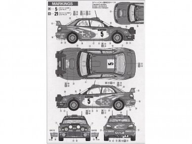 Tamiya - Subaru Impreza 2001 GB rally, 1/24, 24250 7