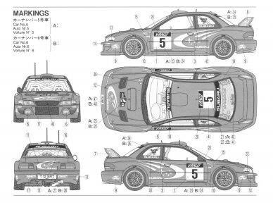 Tamiya - Subaru Impreza WRC '99, 1/24, 24218 7