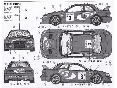 Tamiya - Subaru Impreza WRC Monte Carlo 98, 1/24, 24199 5