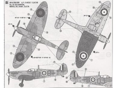 Tamiya - Supermarine Spitfire Mk.I, 1/72, 60748 5 Tamiya - Supermarine Spitfire Mk.I, 1/72, 60748 5