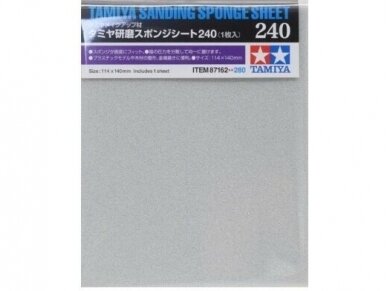 Tamiya - Sanding Sponge Sheet - 240, 87162