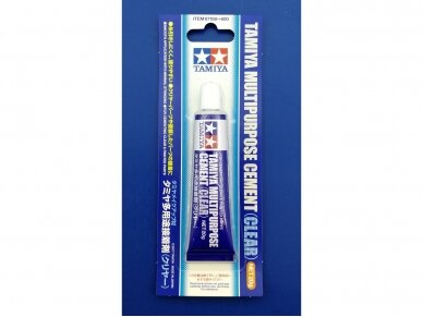 Tamiya - Multipurpose Cement (clear) for cementing clear & painted parts (klijai skaidrioms ir dažytoms detalėms), 20g, 87188