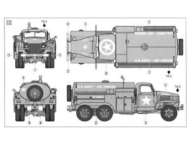 Tamiya - U.S. 2 1/2TON 6x6 Airfield Fuel Truck, 1/48, 32579 7
