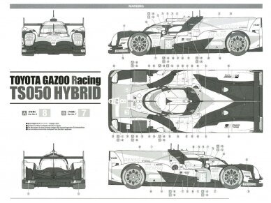 Tamiya - TOYOTA GAZOO Racing TS050 Hybrid, 1/24, 24349 9