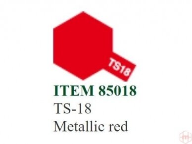 Tamiya - Purškiami dažai TS-18 Metallic red, 100ml