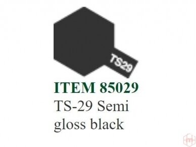 Tamiya - Purškiami dažai TS-29 Semi gloss black, 100ml