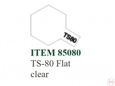 Tamiya - TS-80 Flat clear, 100ml