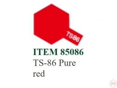 Tamiya - Purškiami dažai TS-86 Pure red, 100ml