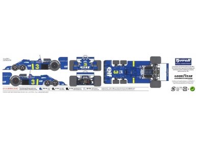 Tamiya - Tyrrell P34 SIX WHEELER 1976 JAPAN GP (w/PHOTO-ETCHED PARTS), 1/20, 20058 2 Tamiya - Tyrrell P34 SIX WHEELER 1976 JAPAN GP (w/PHOTO-ETCHED PARTS), 1/20, 20058 2