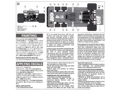 Tamiya - Tyrrell P34 SIX WHEELER 1976 JAPAN GP (w/PHOTO-ETCHED PARTS), 1/20, 20058 9 Tamiya - Tyrrell P34 SIX WHEELER 1976 JAPAN GP (w/PHOTO-ETCHED PARTS), 1/20, 20058 9