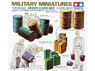 Tamiya - Military Miniatures Jerry Can Set, 1/35, 35026 Tamiya - Military Miniatures Jerry Can Set, 1/35, 35026