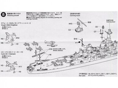 Tamiya - U.S. Battleship Missouri, 1/700, 31613 13