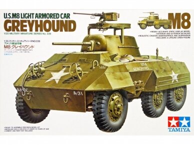 Tamiya - U.S. M8 Light Armored Car Greyhound, 1/35, 35228