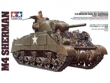 Tamiya - U.S. Medium Tank M4 Sherman, 1/35, 35190 Tamiya - U.S. Medium Tank M4 Sherman, 1/35, 35190