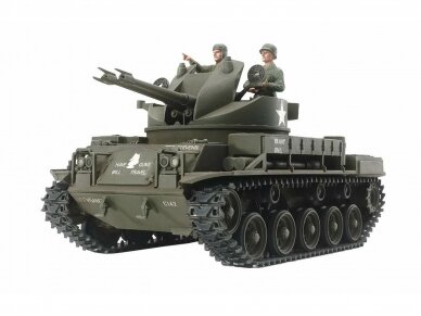 Tamiya - U.S. Self-propelled A.A. Gun M42 Duster w/3 Figures, 1/35, 35161 1 Tamiya - U.S. Self-propelled A.A. Gun M42 Duster w/3 Figures, 1/35, 35161 1