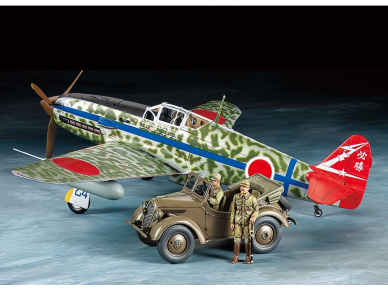 Tamiya - Kawasaki Ki-61-Id Hien (Tony) & 4x4 Light Vehicle Korugane Set, 25203 1 Tamiya - Kawasaki Ki-61-Id Hien (Tony) & 4x4 Light Vehicle Korugane Set, 25203 1