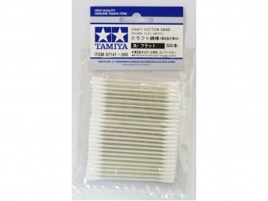 Tamiya - Ватные палочки (Круглые/Плоские 50pcs.), 87141 Tamiya - Ватные палочки (Круглые/Плоские 50pcs.), 87141