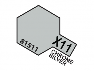 Tamiya - X-11 Chrome silver, 10ml Tamiya - X-11 Chrome silver, 10ml