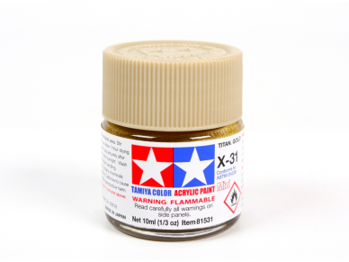 Tamiya - X-31 Titanium gold, 10ml 1
