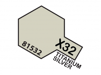 Tamiya - X-32 Titanium silver, 10ml