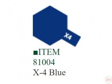 Tamiya - X-4 Blue akriliniai dažai, 10ml