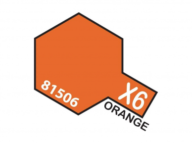 Tamiya - X-6 Orange, 10ml Tamiya - X-6 Orange, 10ml