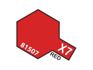 Tamiya - X-7 Red, 10ml Tamiya - X-7 Red, 10ml